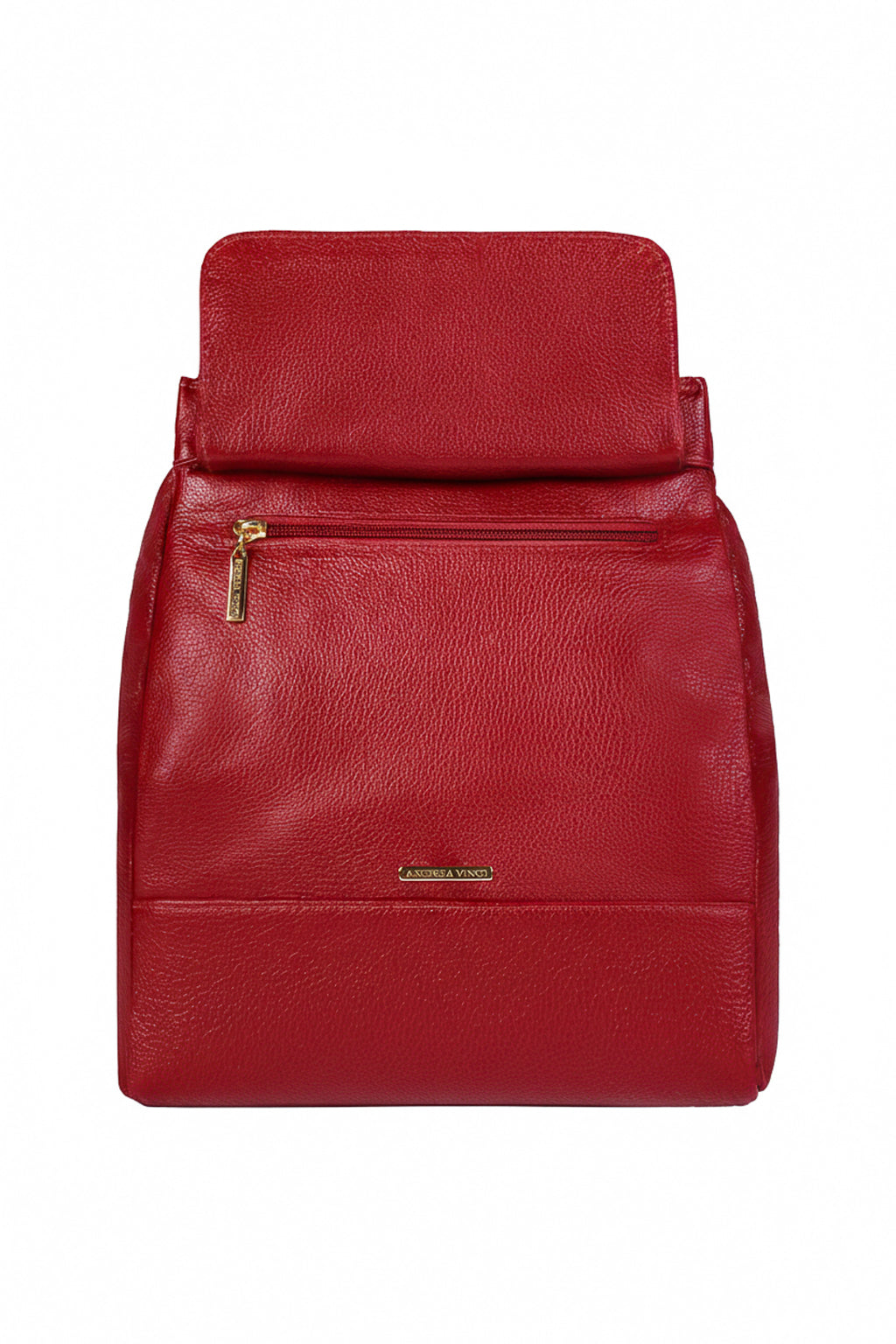 Mochila pequena antifurto couro liso Susan