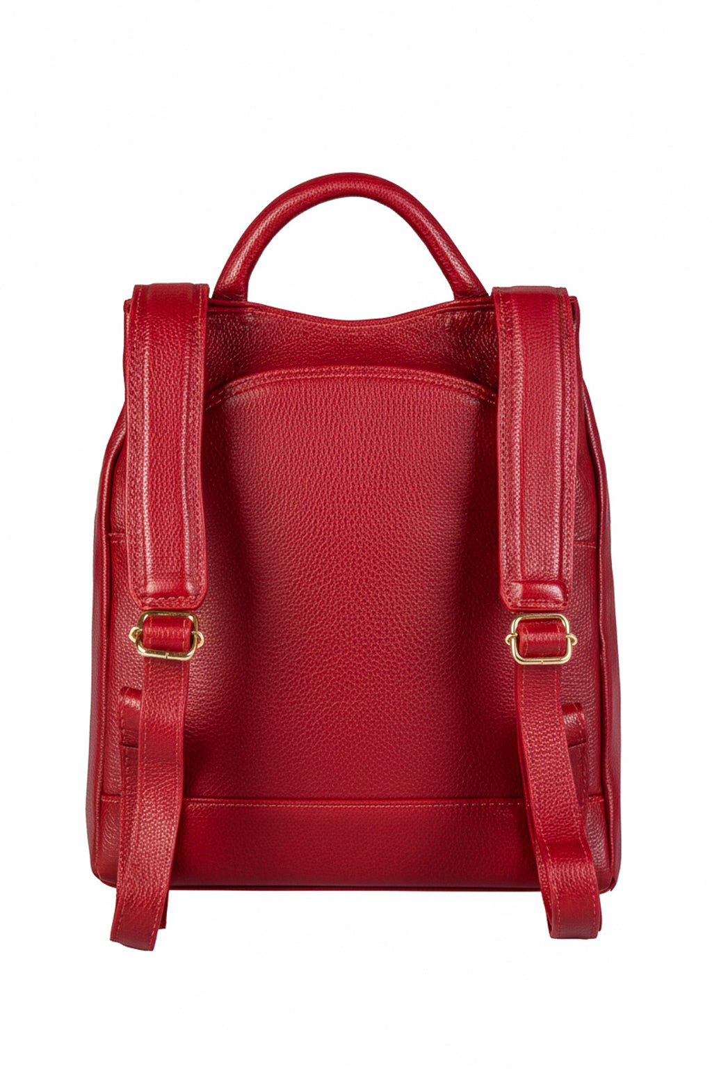 Mochila pequena antifurto couro liso Susan