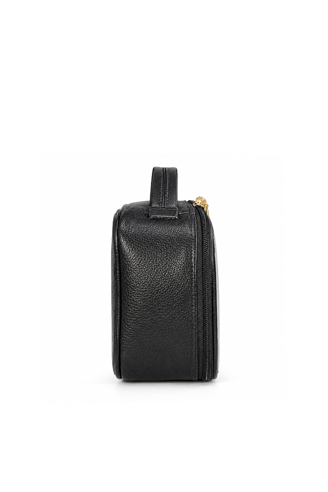 Necessaire transparente em couro e vinil para viagem e maternidade 15x23x9 Eloa