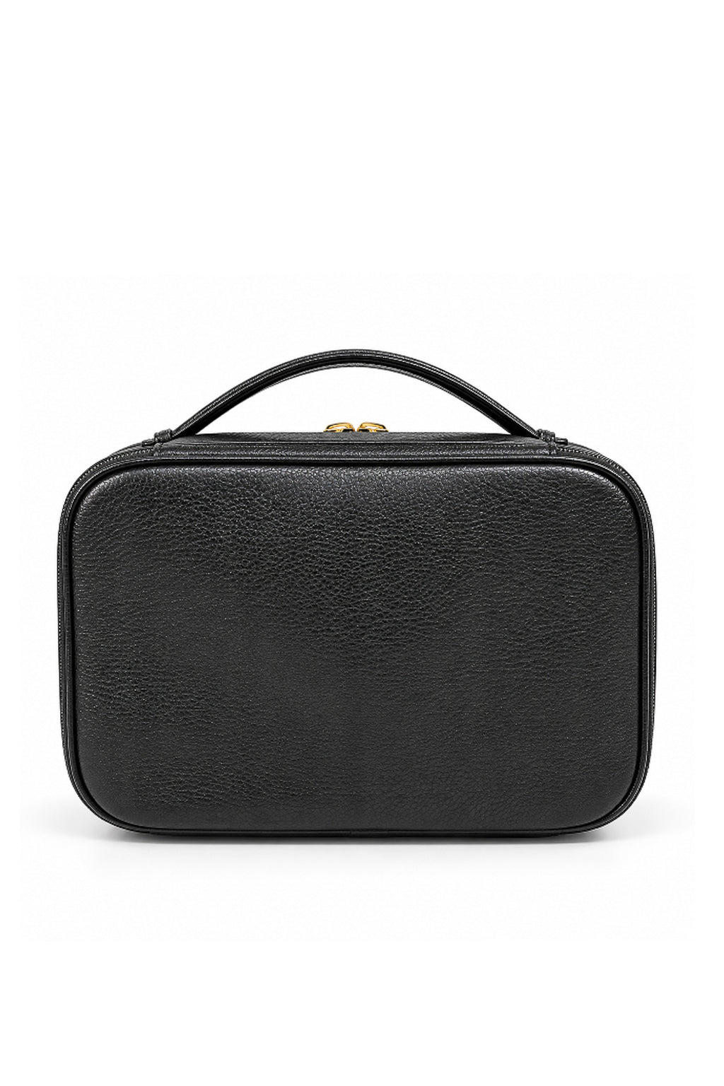 Necessaire transparente em couro e vinil para viagem e maternidade 15x23x9 Eloa