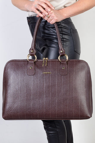 Pasta grande em couro liso Izabela