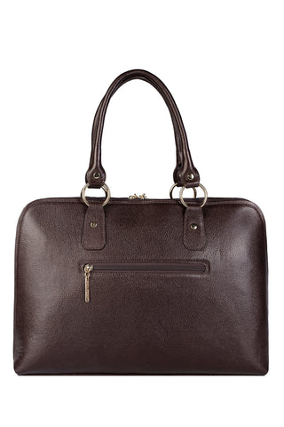 Pasta grande em couro liso Izabela