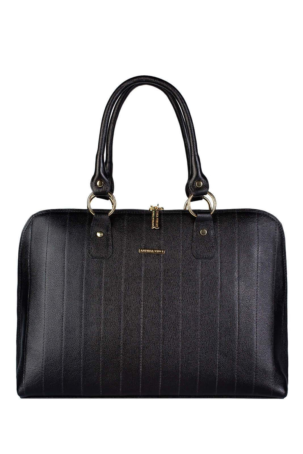 Pasta grande em couro liso Izabela - Enluaze