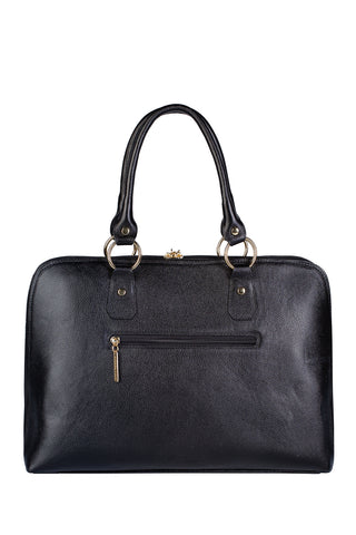 Pasta grande em couro liso Izabela