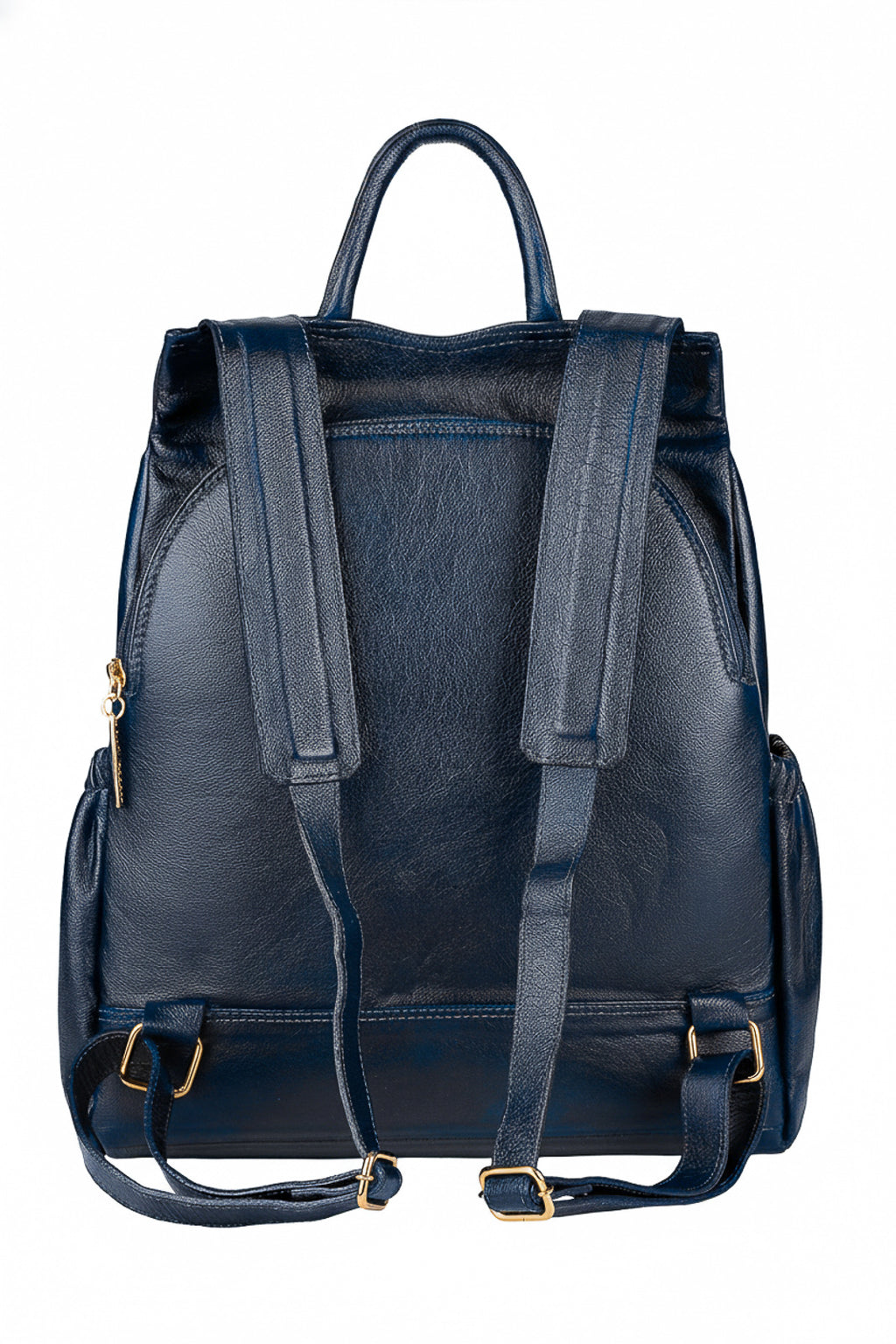 Mochila antifurto de couro liso Suelen