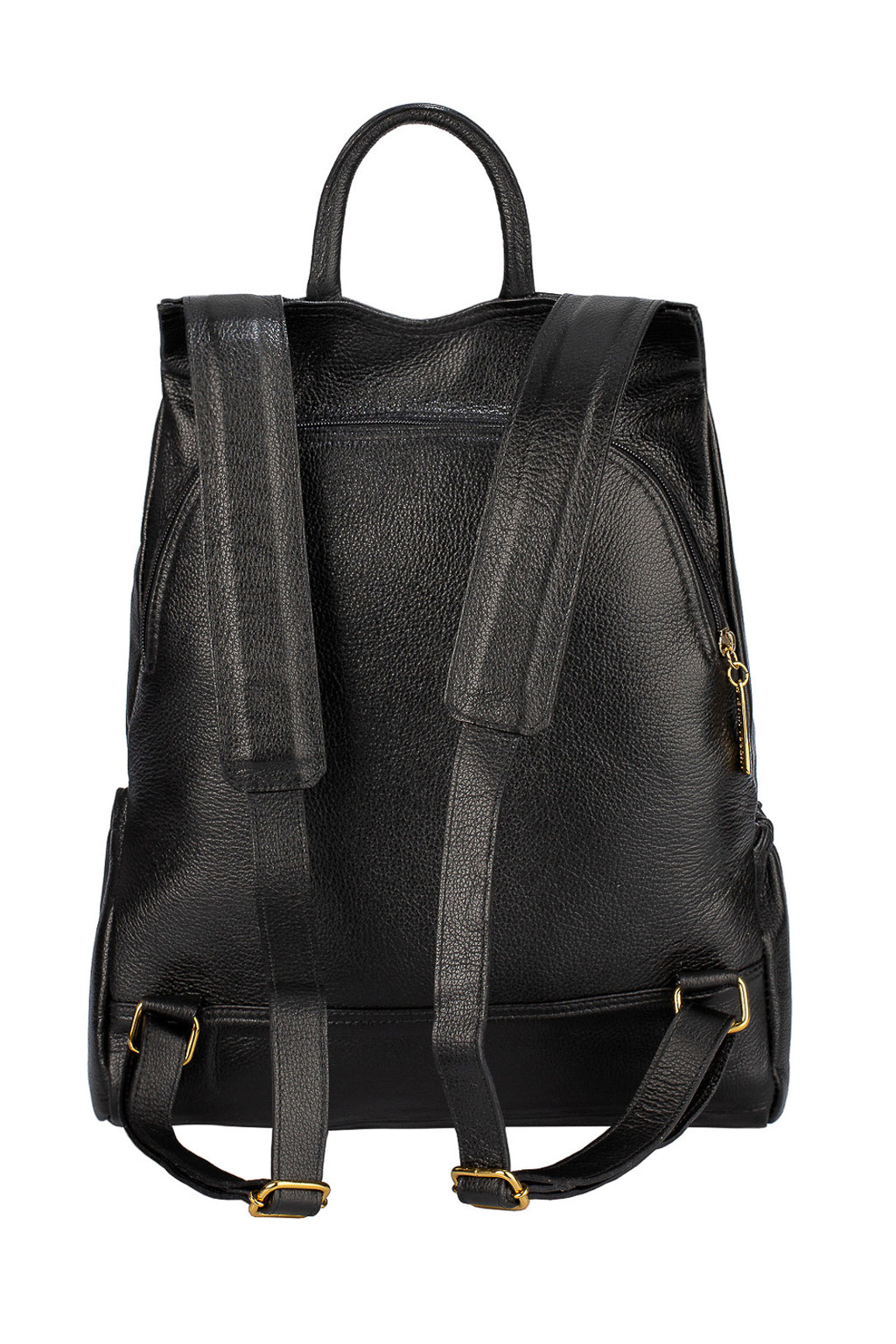 Mochila antifurto de couro liso Suelen