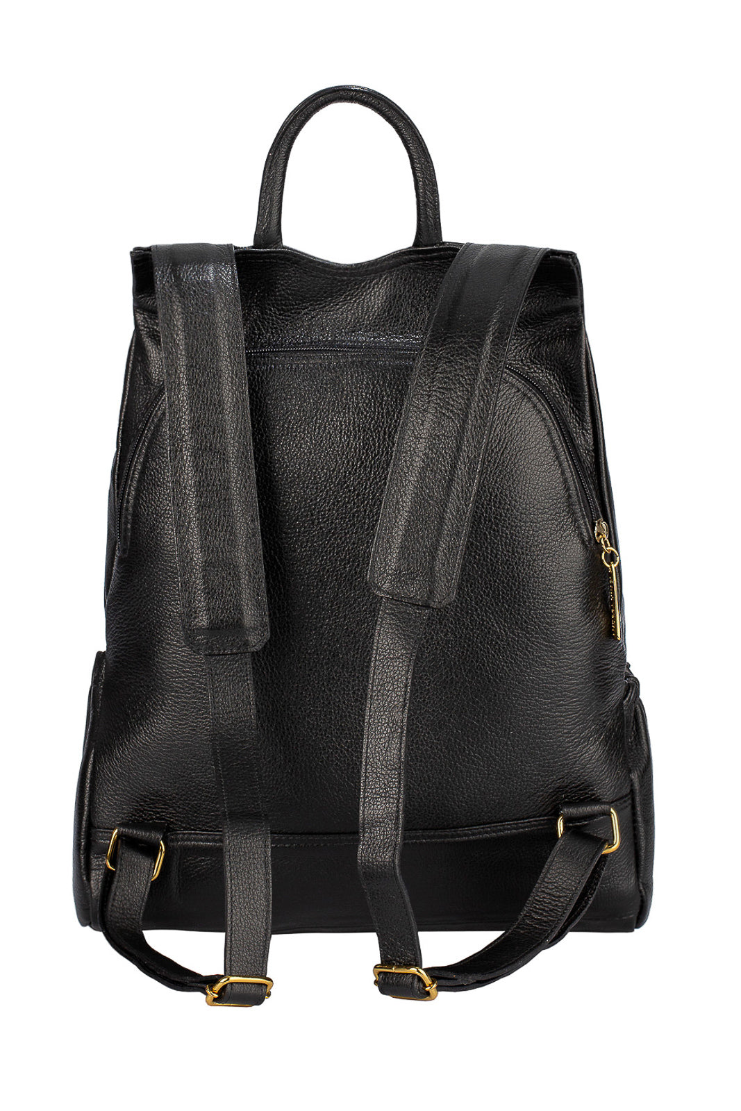 Mochila antifurto de couro liso Suelen