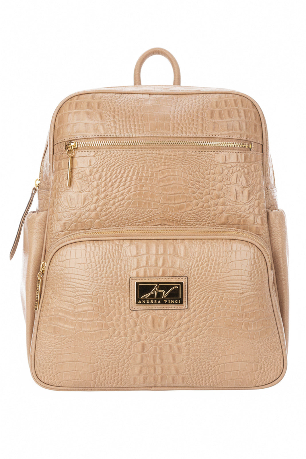 Mochila grande de couro croco Zooey - Enluaze