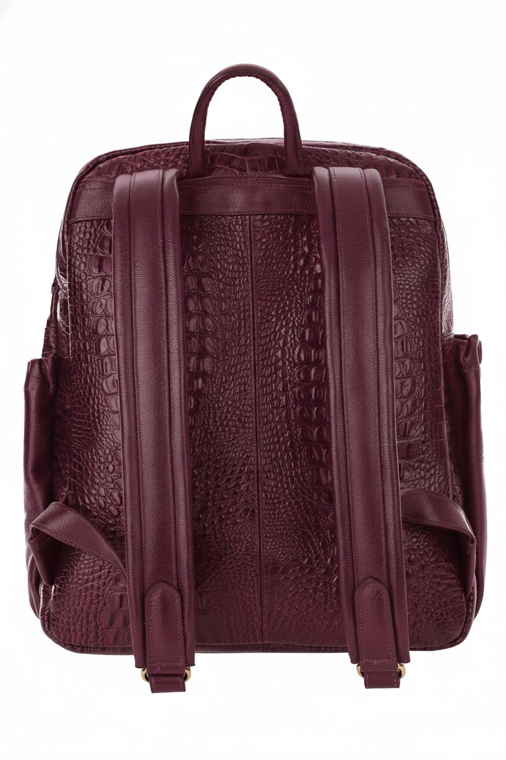 Mochila grande de couro croco Zooey