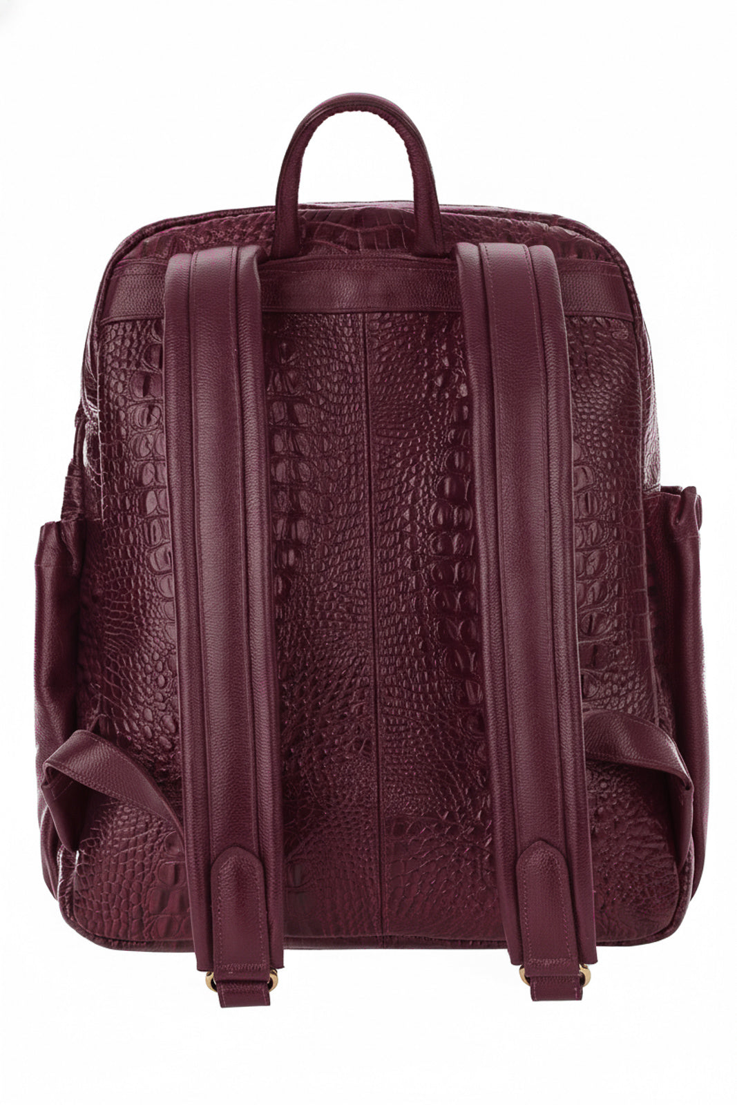 Mochila grande de couro croco Zooey