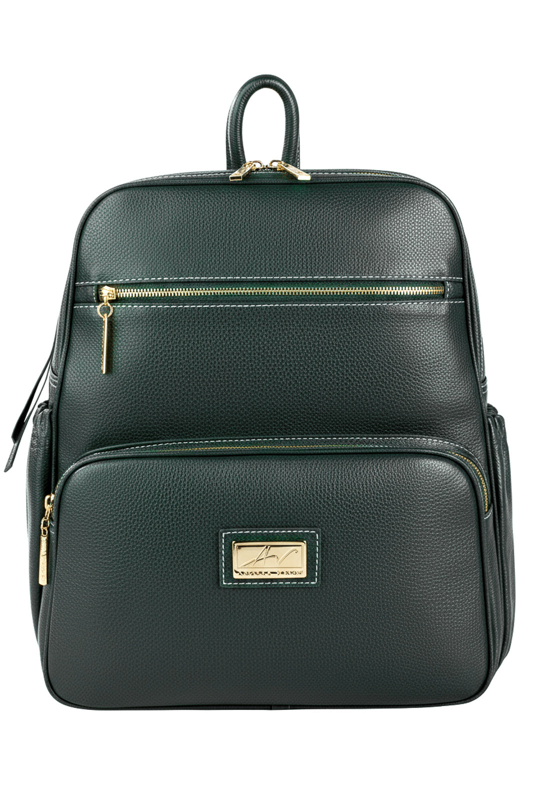 Mochila grande de couro liso Zooey