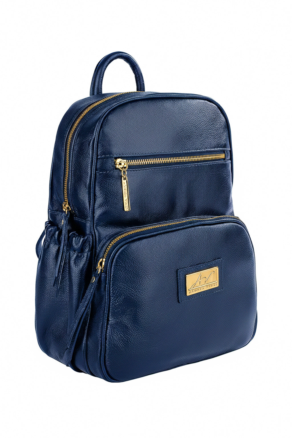 Mochila pequena de couro liso Zoey
