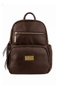 Mochila pequena de couro liso Zoey