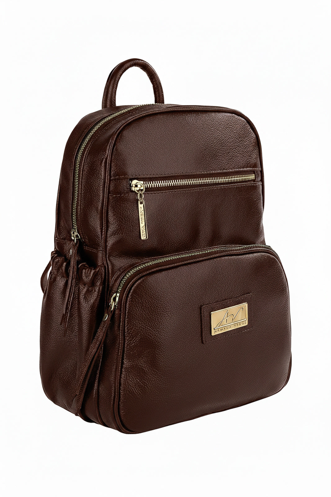 Mochila pequena de couro liso Zoey