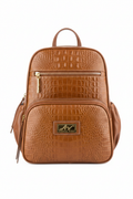 Mochila pequena de couro croco Zoey