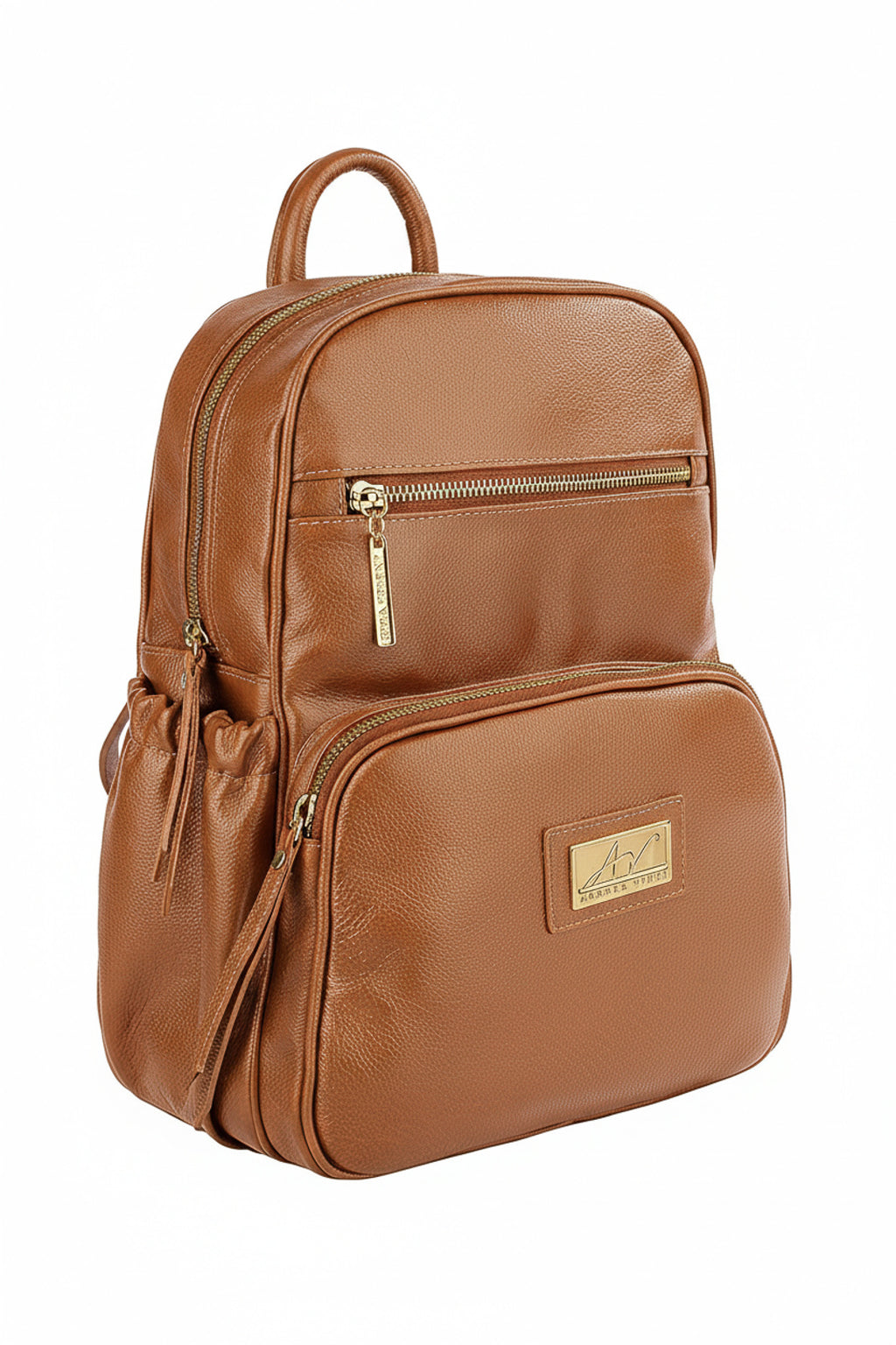 Mochila pequena de couro liso Zoey