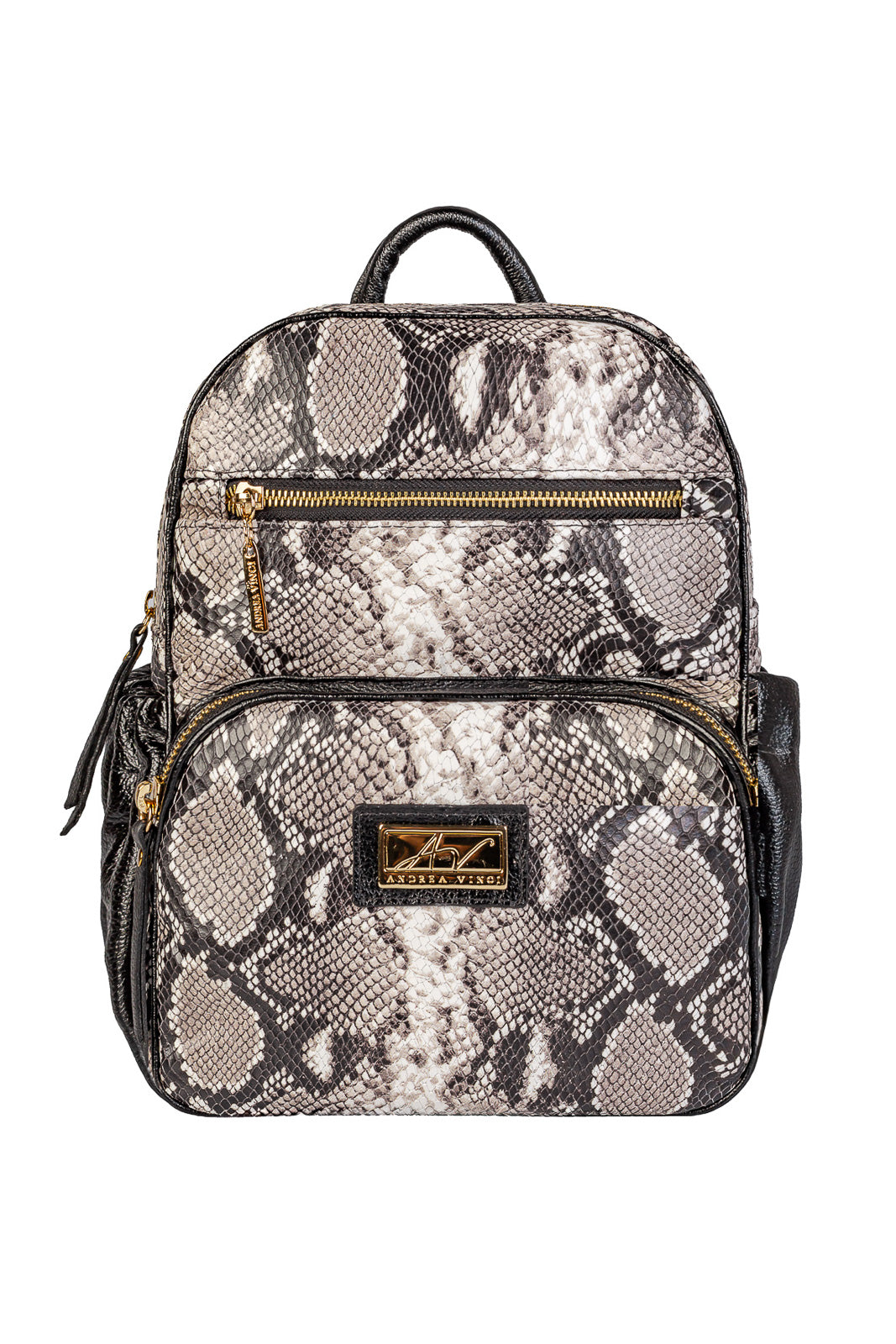 Mochila pequena de couro estampado Zoey