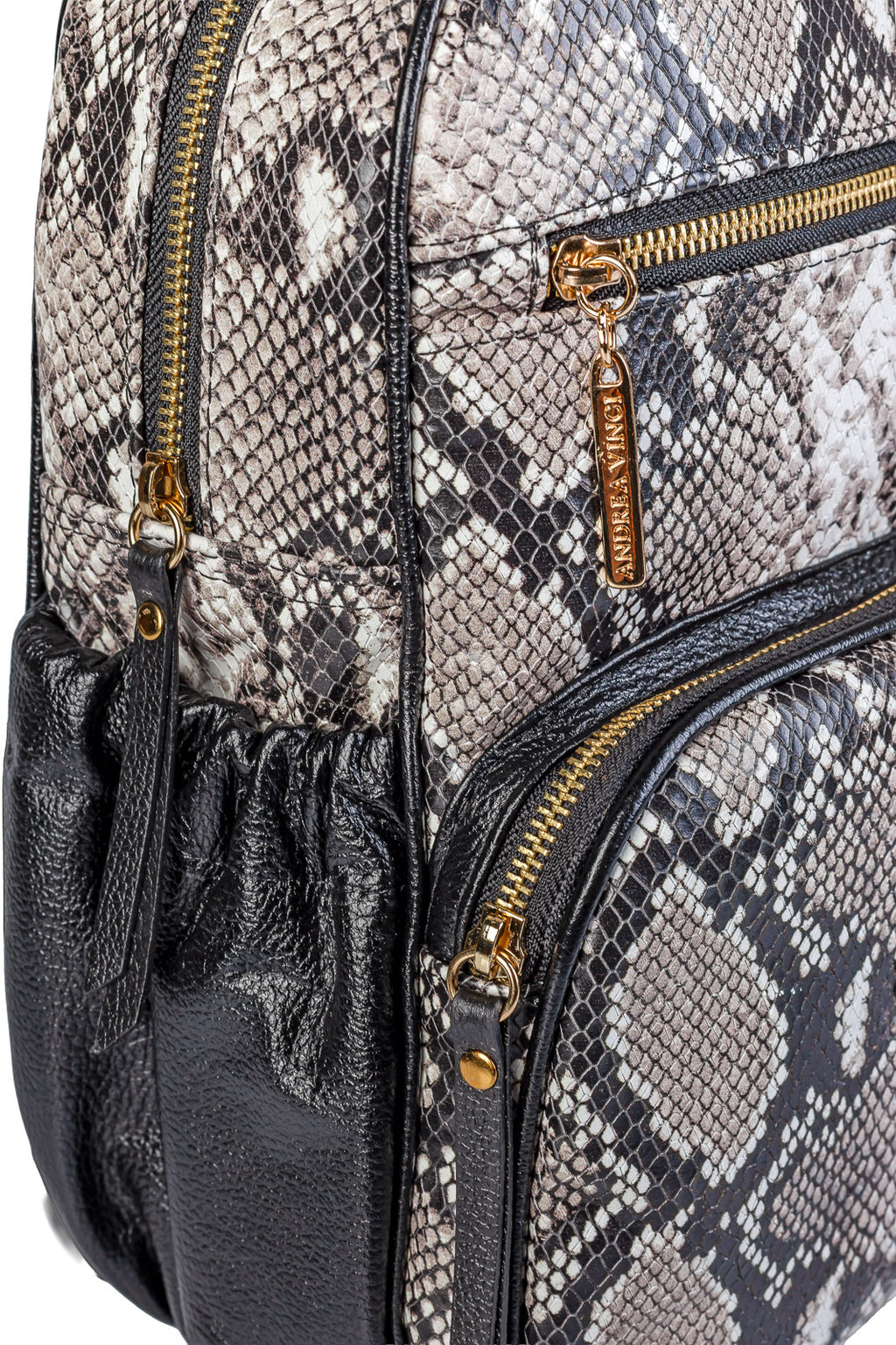 Mochila pequena de couro estampado Zoey