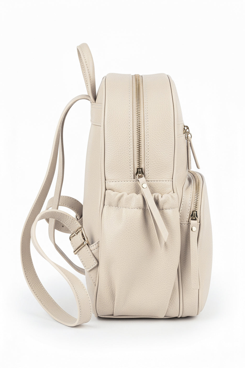 Mochila pequena de couro liso Zoey