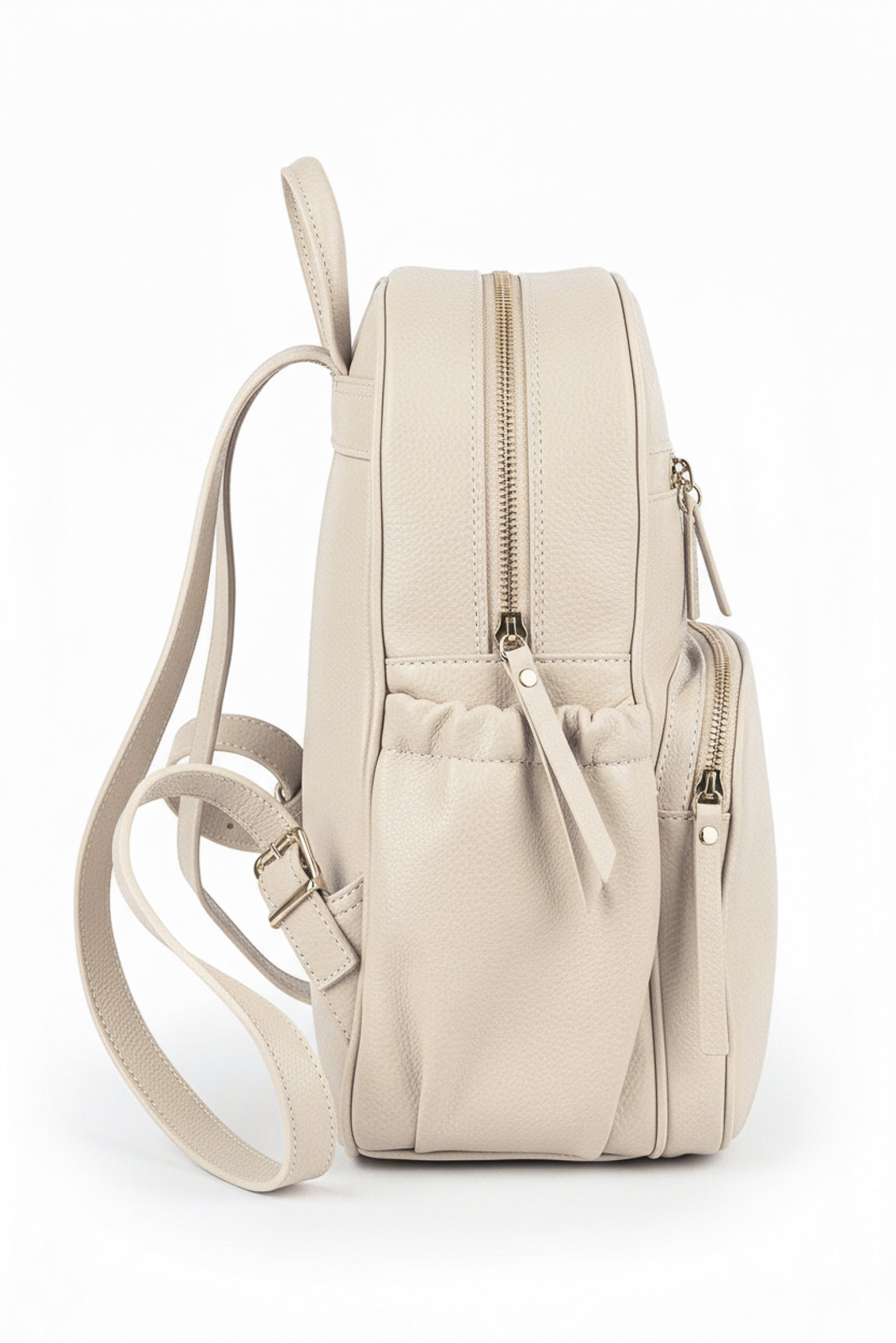 Mochila pequena de couro liso Zoey
