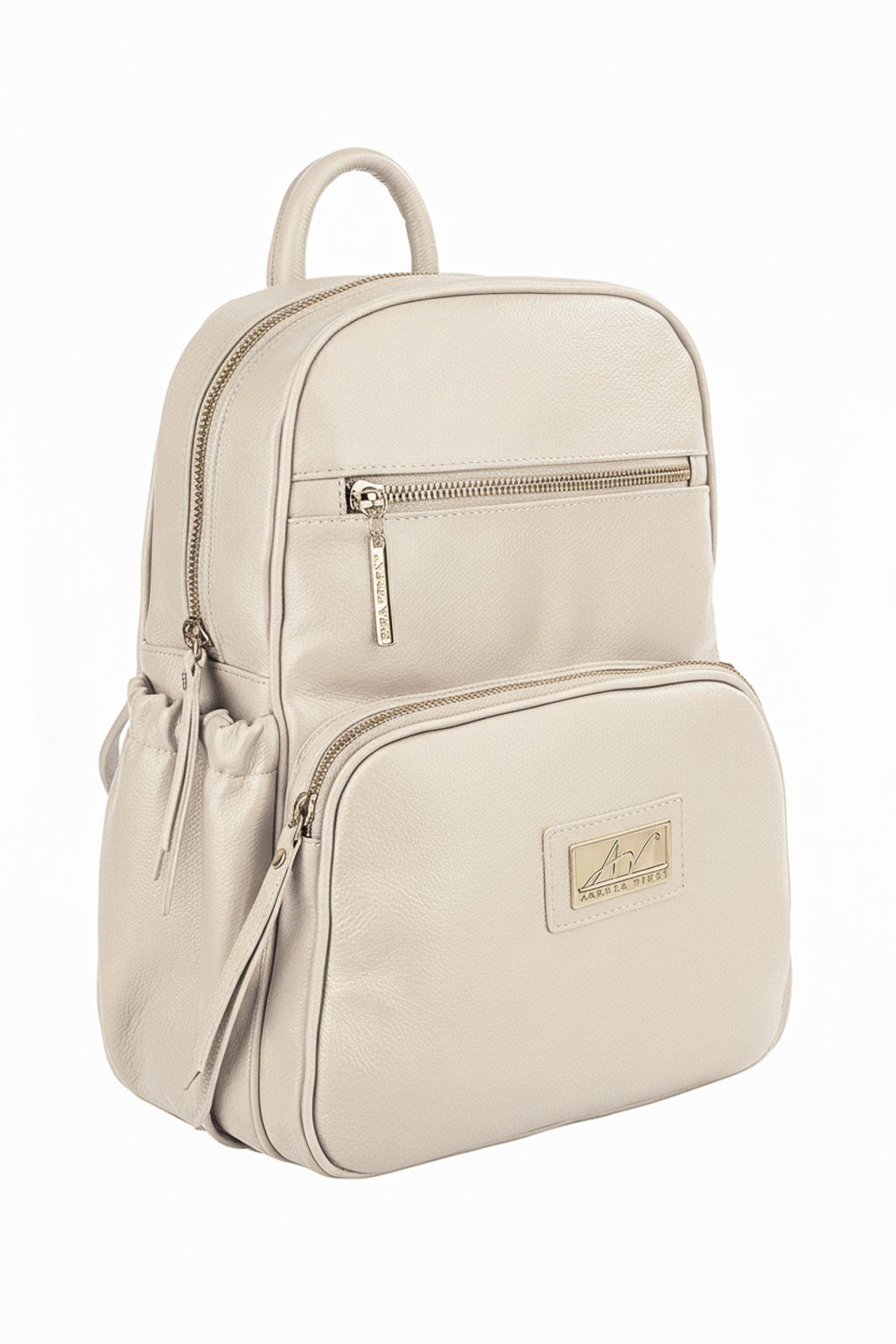 Mochila pequena de couro liso Zoey