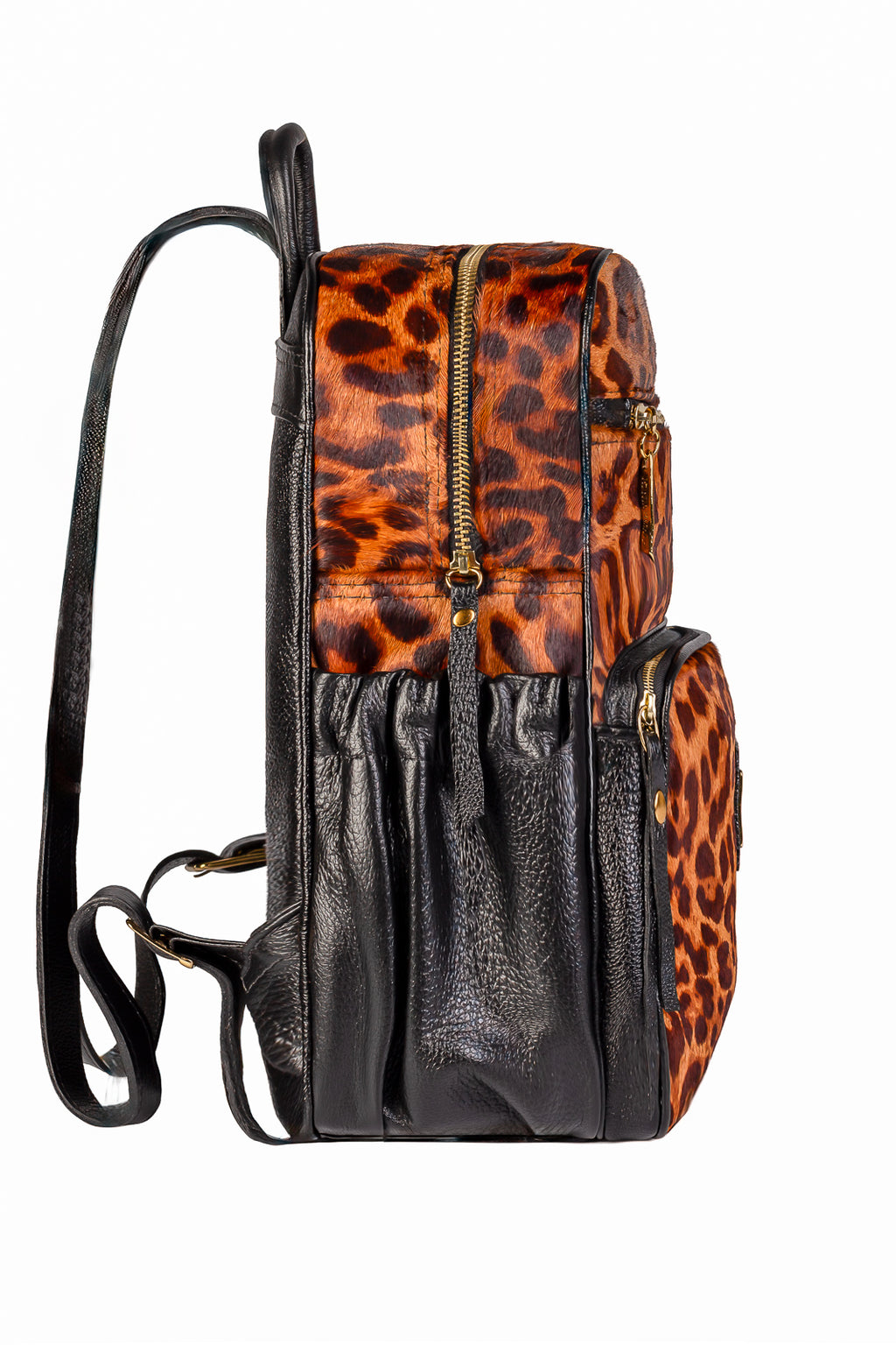 Mochila pequena de couro estampado Zoey