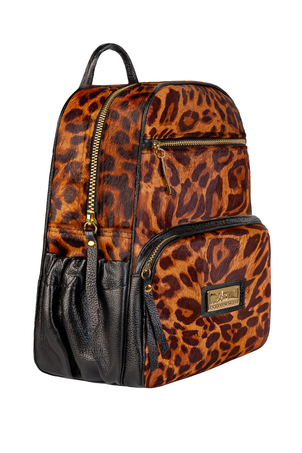 Mochila pequena de couro estampado Zoey