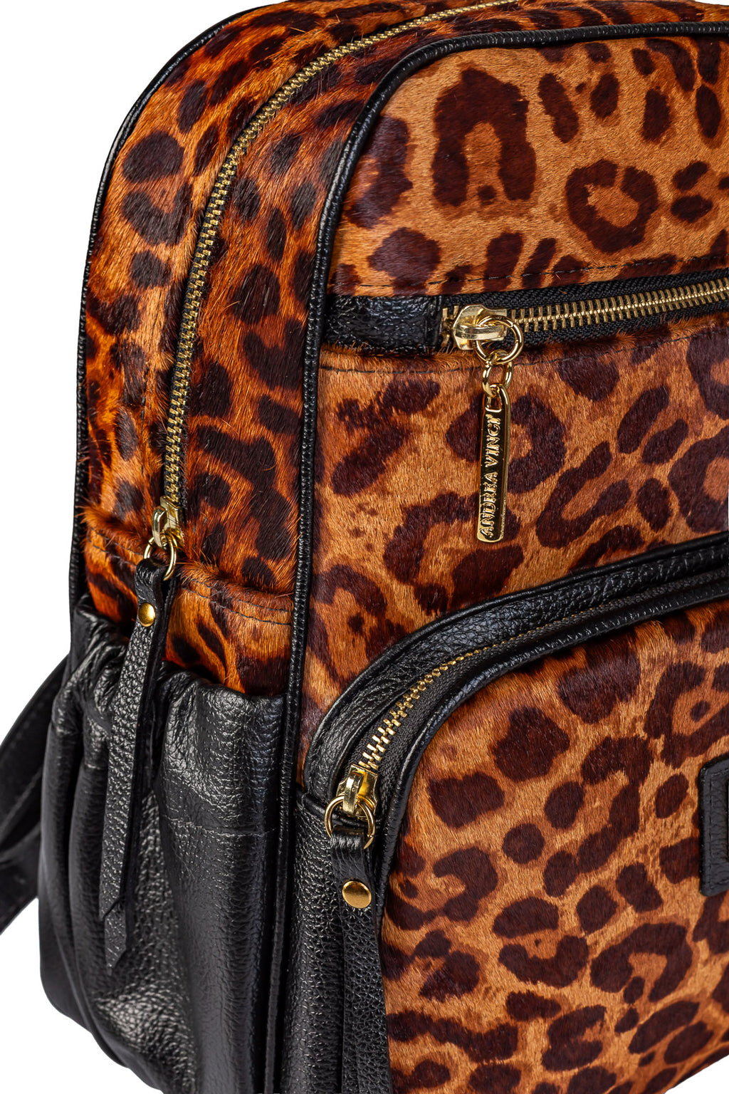 Mochila pequena de couro estampado Zoey