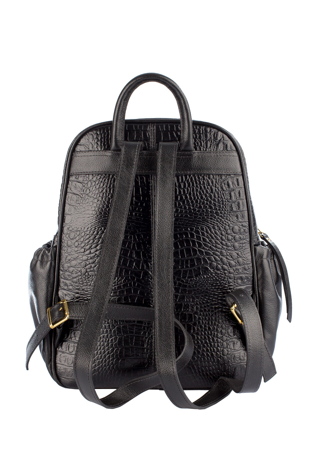 Mochila pequena de couro croco Zoey