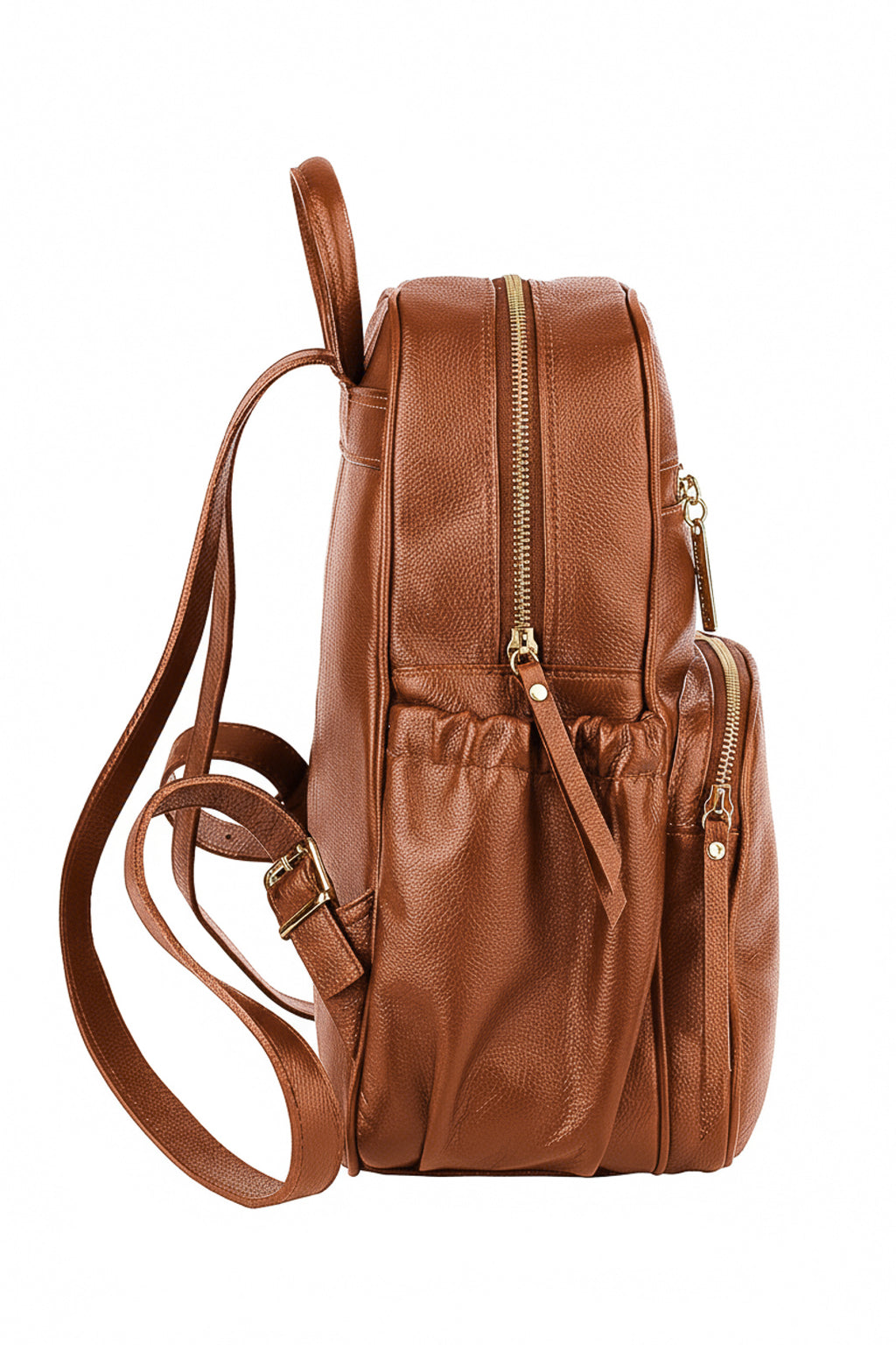 Mochila pequena de couro liso Zoey