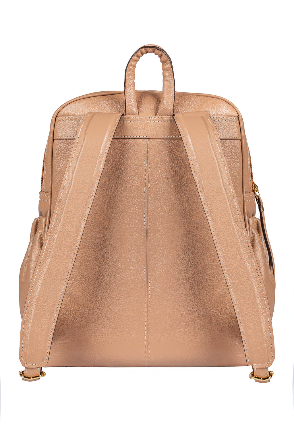 Mochila feminina de couro liso Zaya