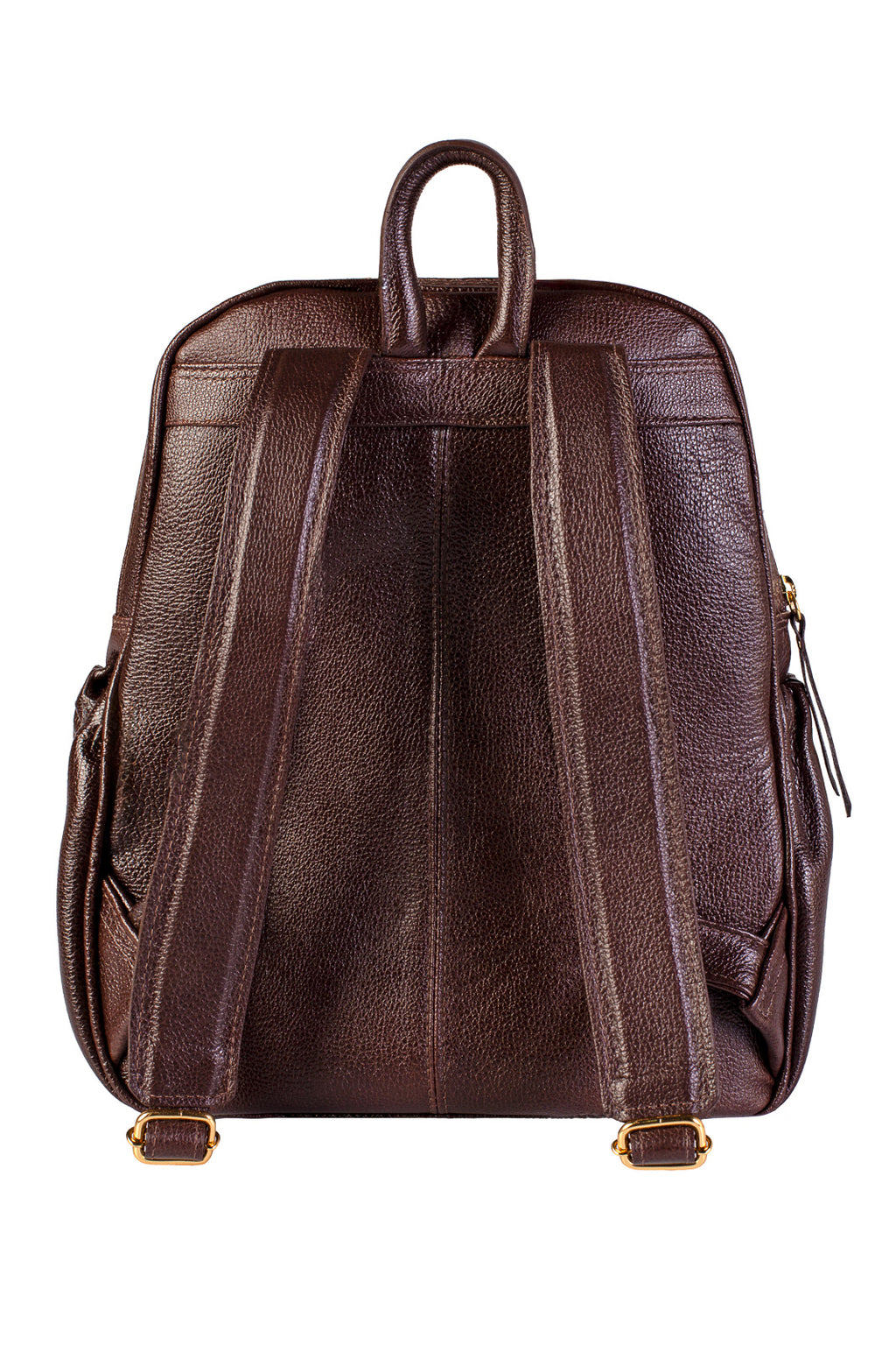 Mochila feminina de couro liso Zaya