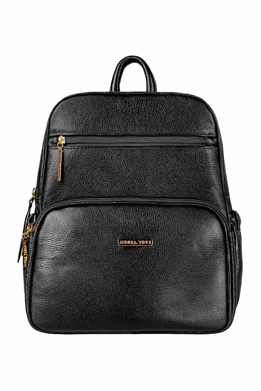 Mochila feminina de couro liso Zaya