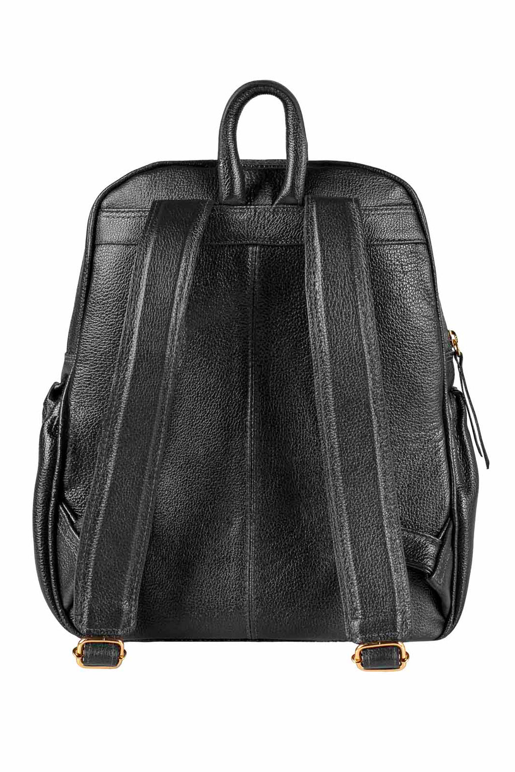 Mochila feminina de couro liso Zaya