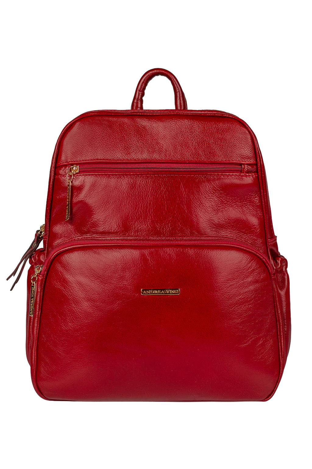 Mochila feminina de couro liso Zaya