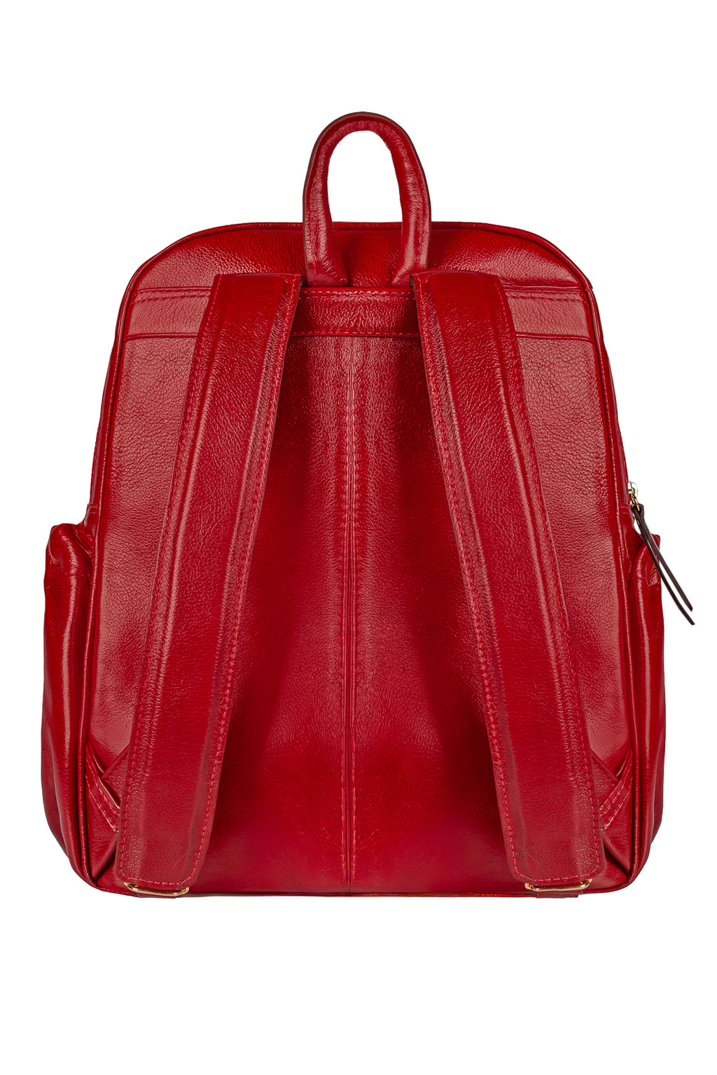 Mochila feminina de couro liso Zaya