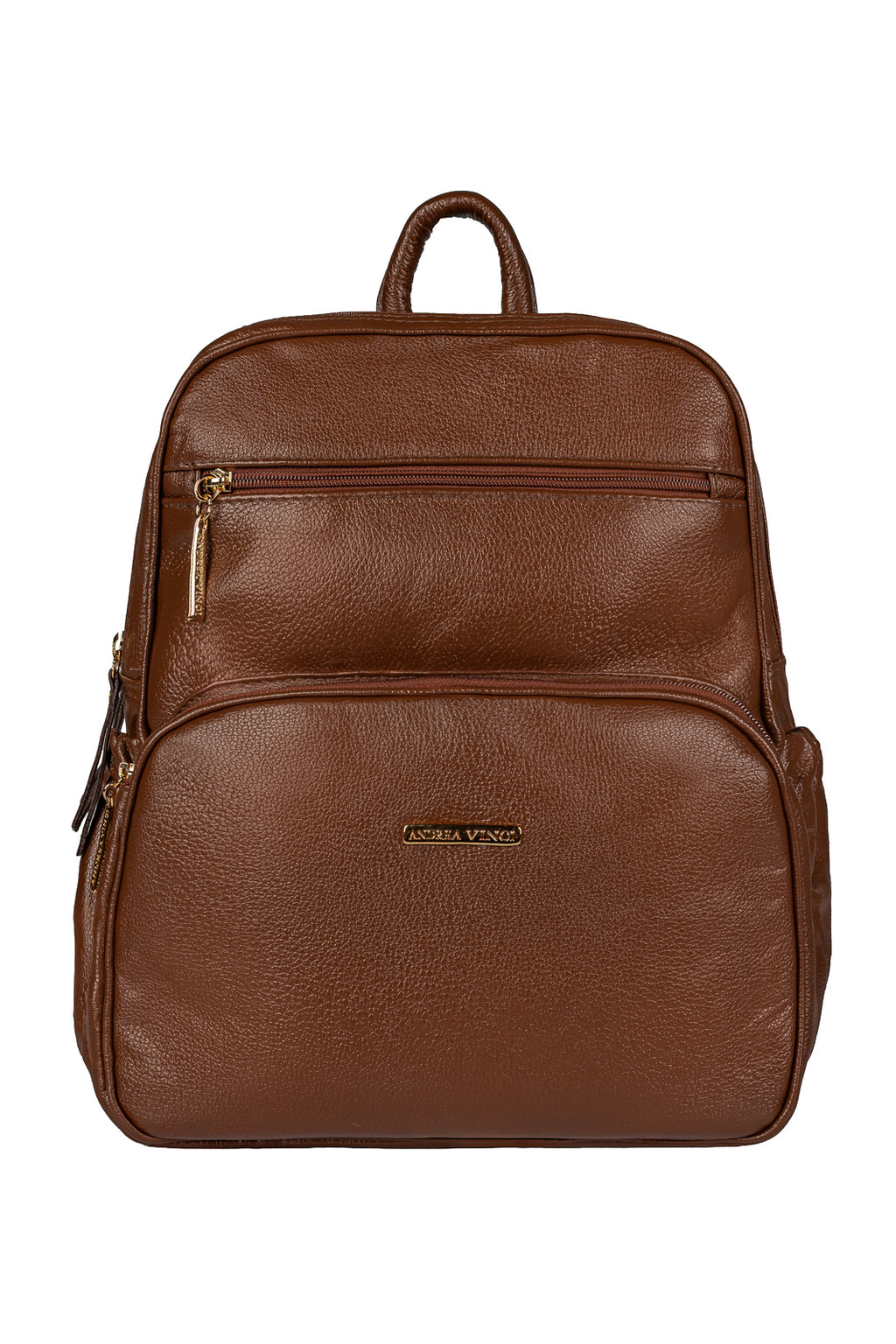 Mochila feminina de couro liso Zaya
