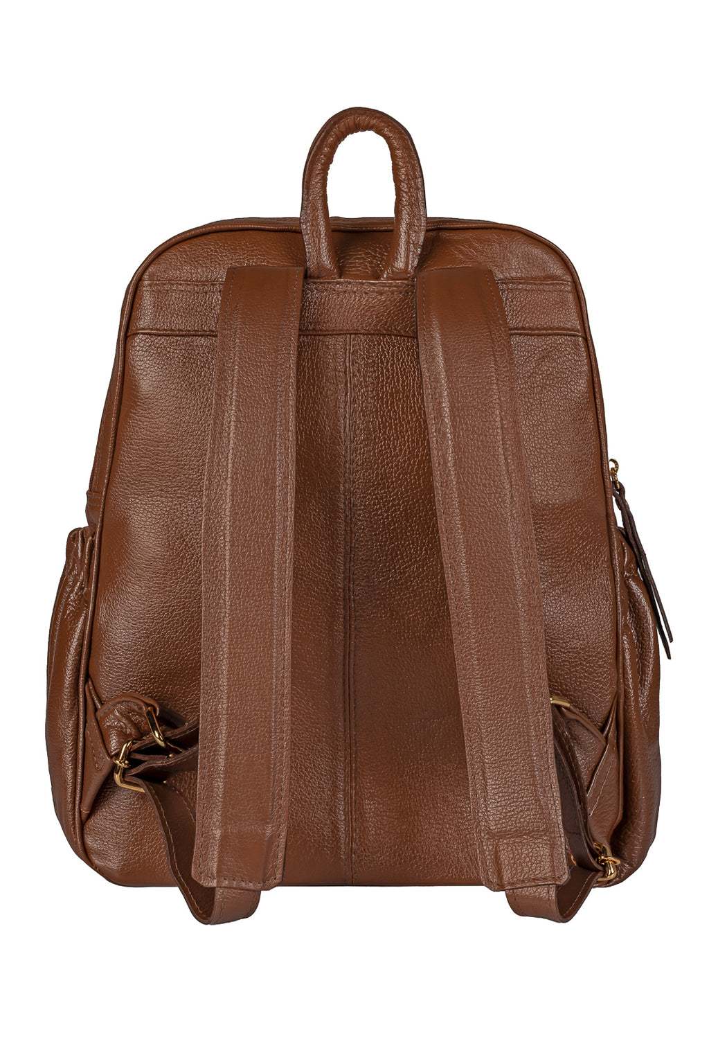 Mochila feminina de couro liso Zaya