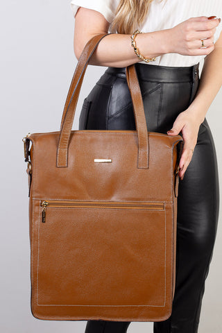 Bolsa/Pasta para notebook em couro liso Sandra
