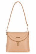 Bolsa tiracolo de couro liso Tereza