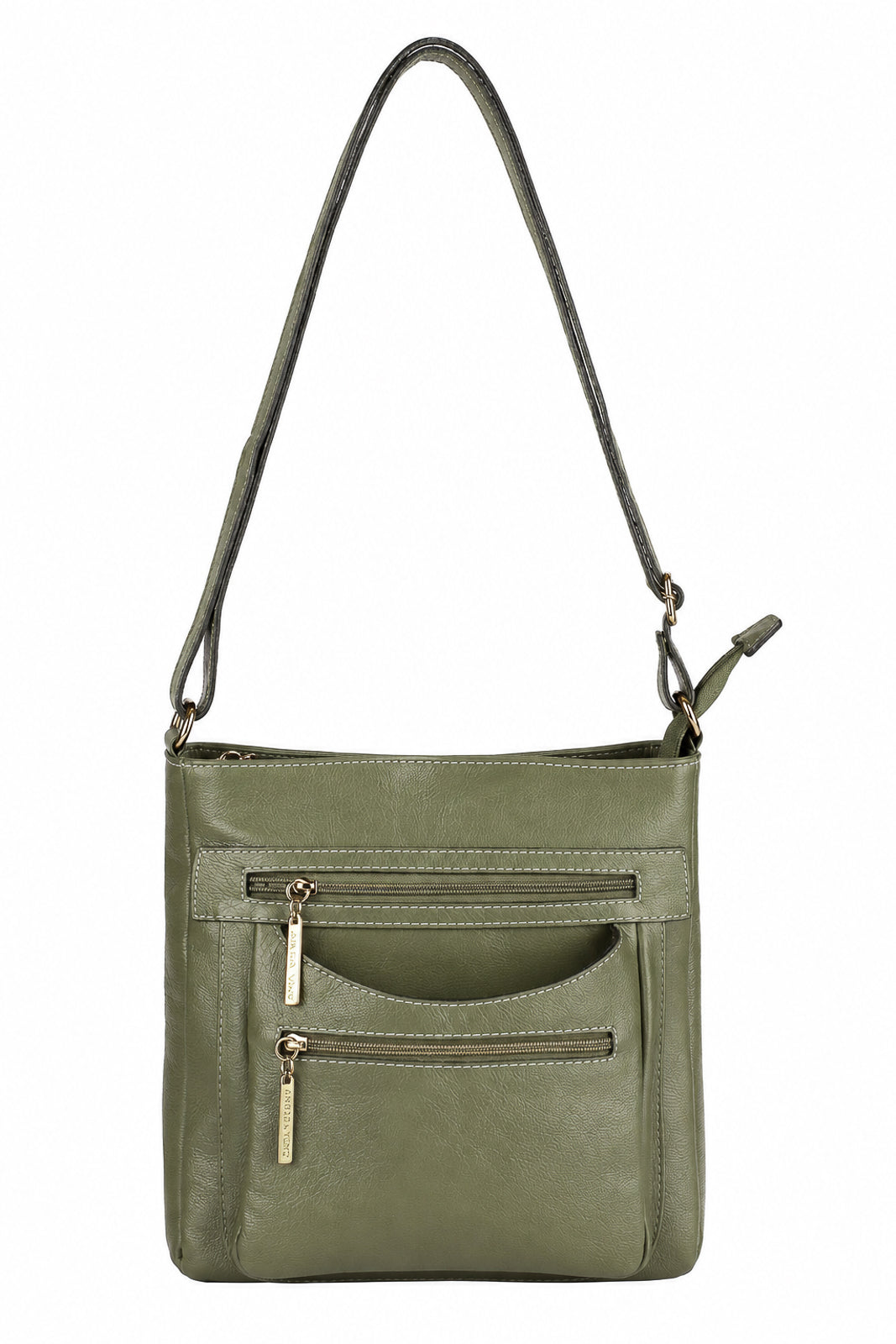 Bolsa tiracolo em couro liso Thais