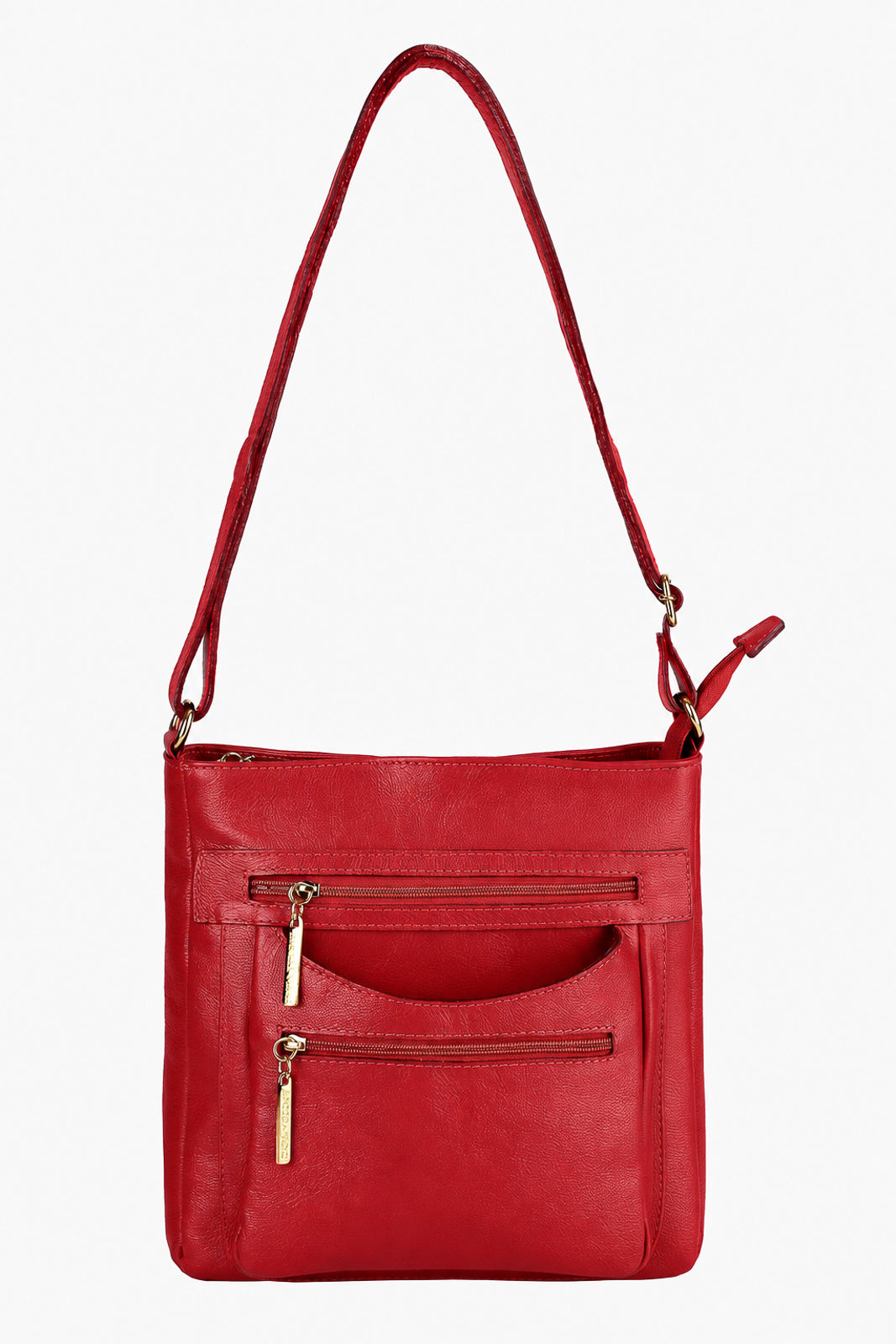 Bolsa tiracolo em couro liso Thais