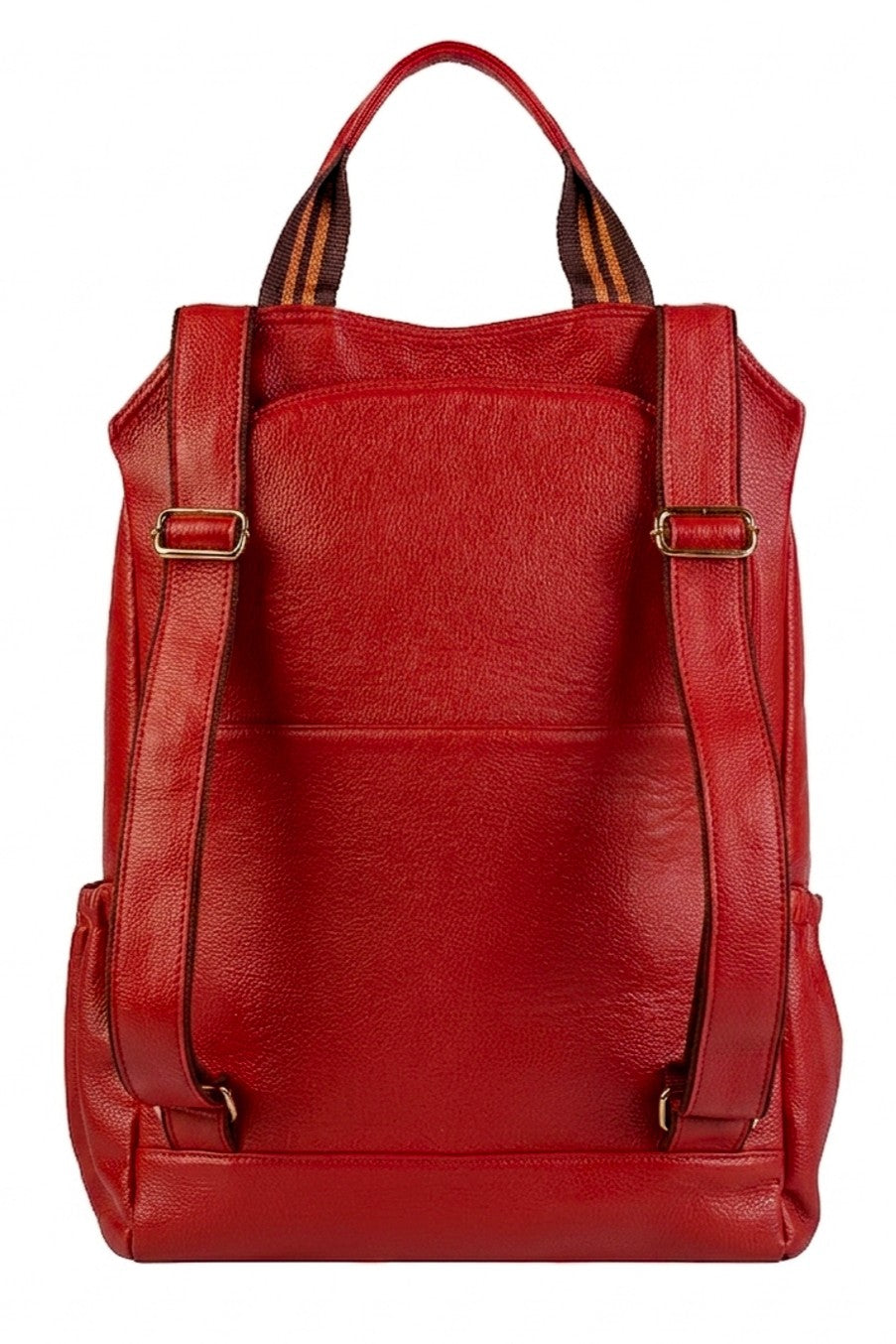 Mochila antifurto grande de couro croco Suzana