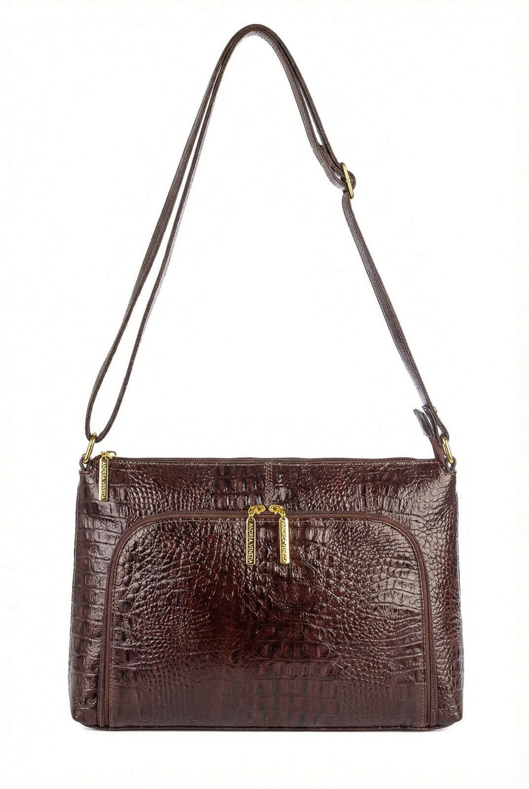 Bolsa de couro croco tiracolo Ninna - Enluaze