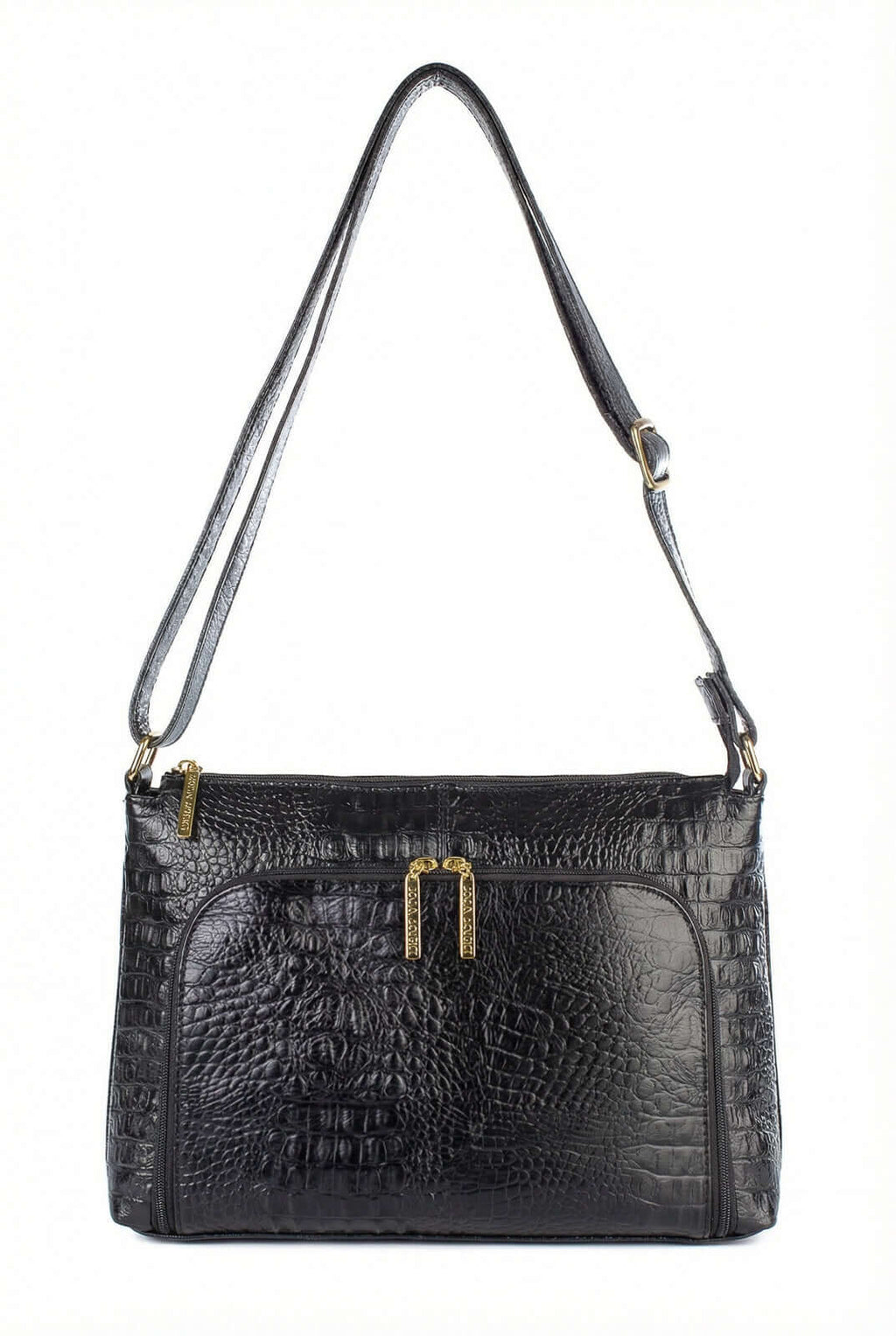 Bolsa de couro croco tiracolo Ninna - Enluaze