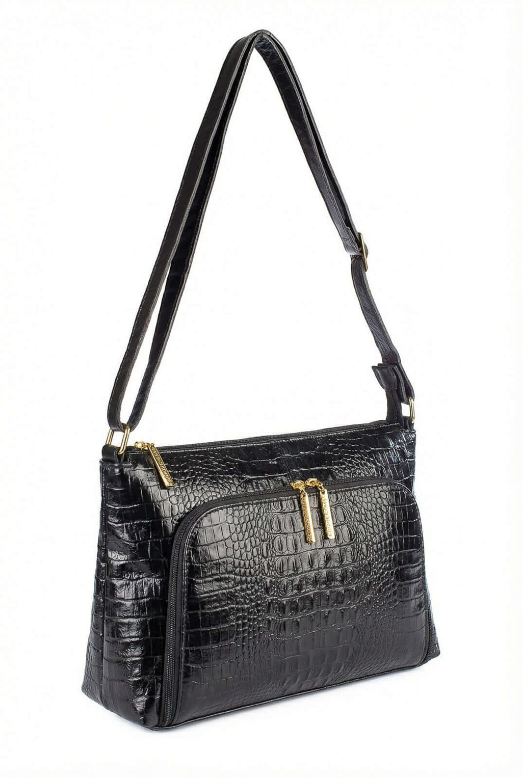 Bolsa de couro croco tiracolo Ninna - Enluaze