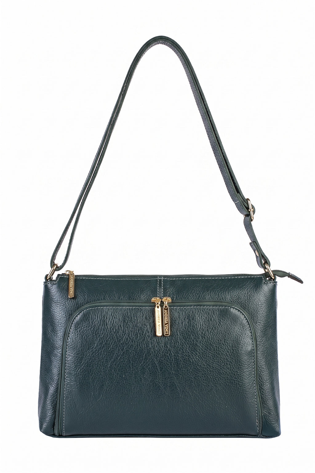 Bolsa de couro liso tiracolo Ninna
