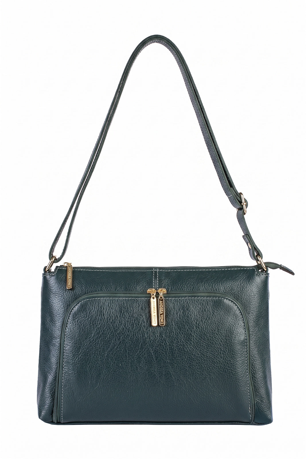 Bolsa de couro liso tiracolo Ninna