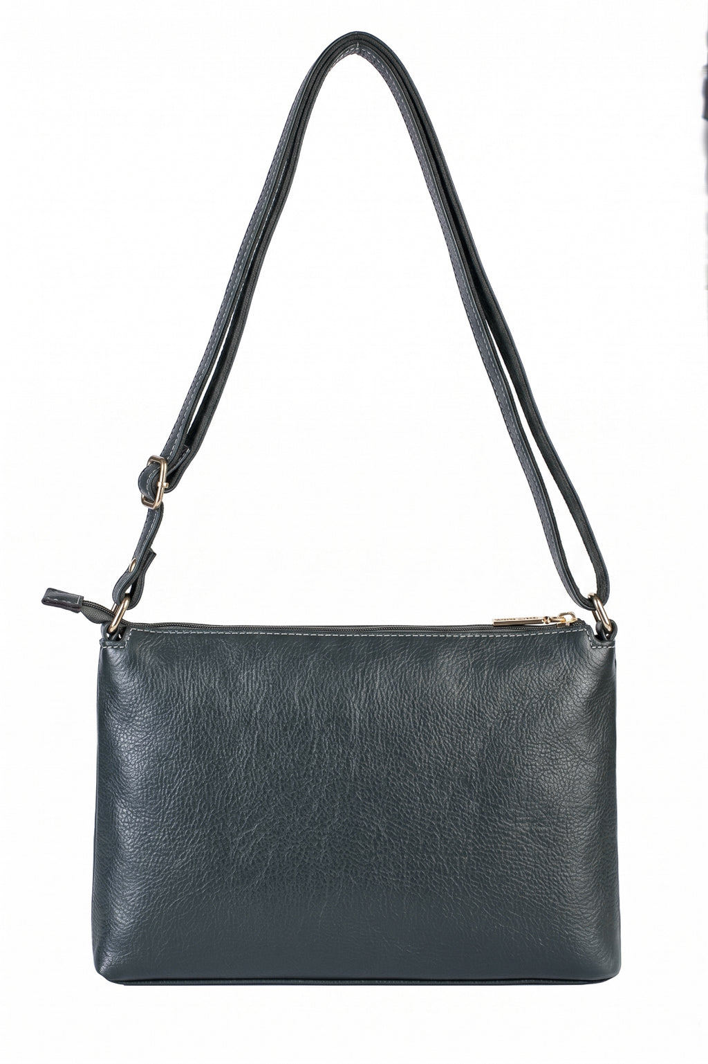 Bolsa de couro liso tiracolo Ninna