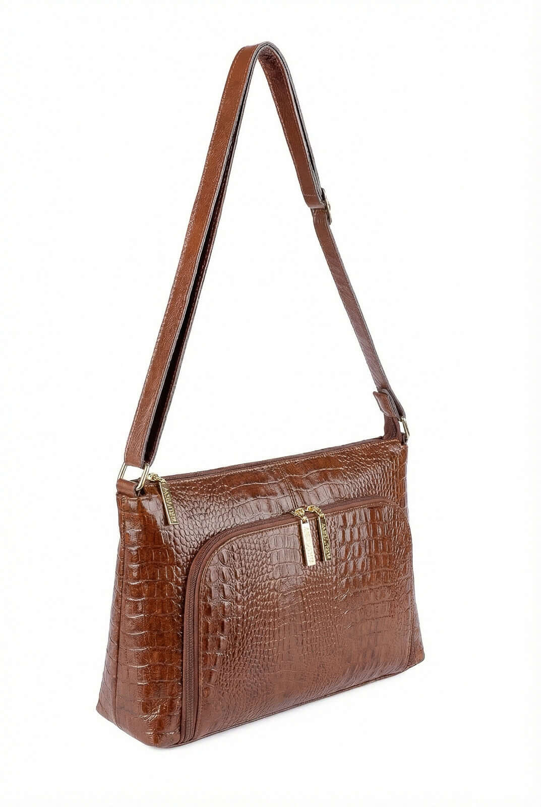 Bolsa de couro croco tiracolo Ninna - Enluaze